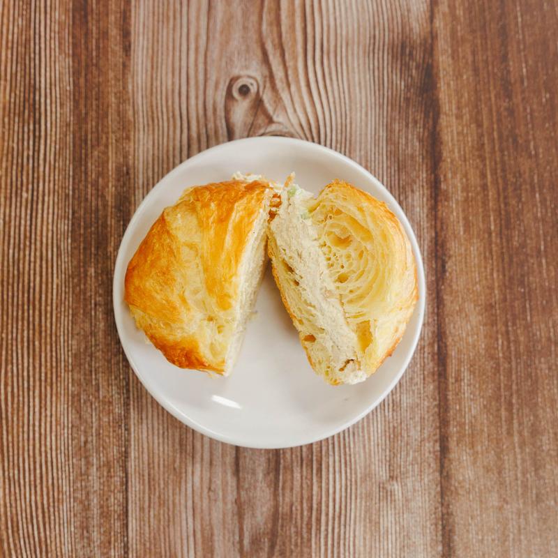 Chicken salad croissant sandwich