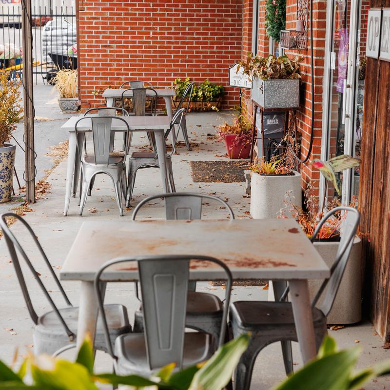 Outdoor seating area